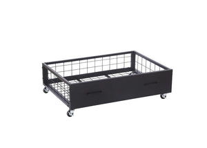Space-Saving Metal Underbed Storage Drawers in Black