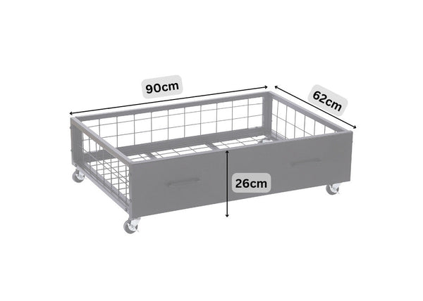 Metal Underbed Drawer Dimensions