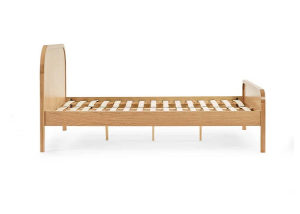 Milo Chevron Oak Bed