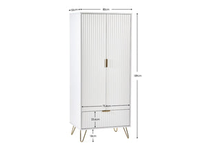 Murano 2 Door 1 Drawer Wardrobe