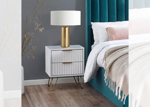 Murano 2 Drawer Bedside