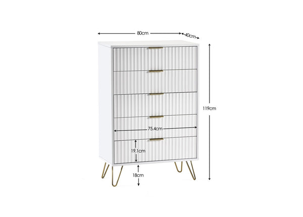 Murano 5 Drawer Chest