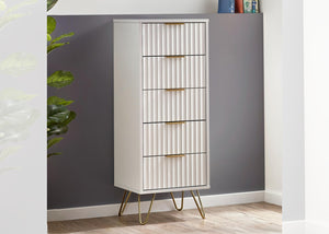 Murano 5 Drawer Tallboy