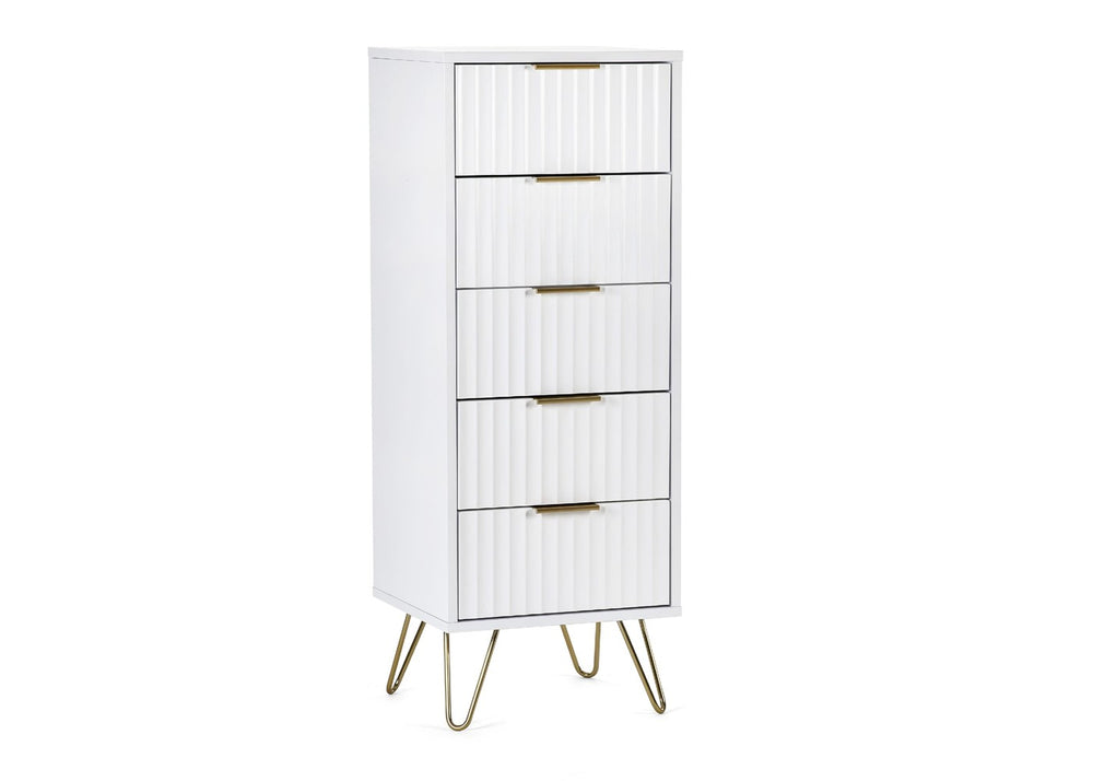Murano 5 Drawer Tallboy