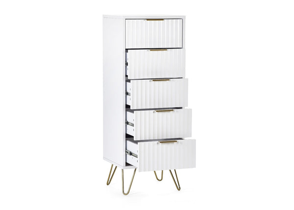 Murano 5 Drawer Tallboy