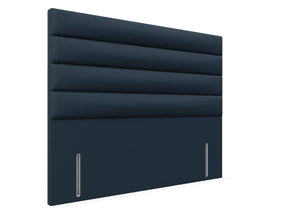 Camellia Floor Standing Headboard Finished in Faux Linen Navy