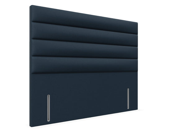 Camellia Floor Standing Headboard Finished in Faux Linen Navy