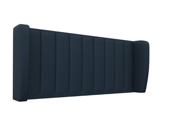 Delemere Strutted Headboard Finished in Faux Linen Navy