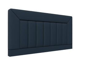 Violet Strutted Headboard Finished in Faux Linen Navy