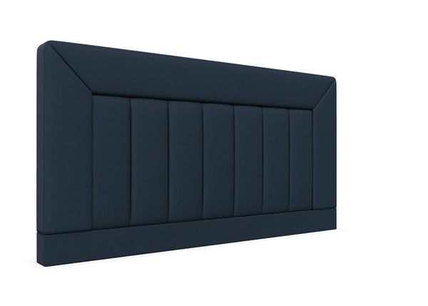 Violet Strutted Headboard Finished in Faux Linen Navy