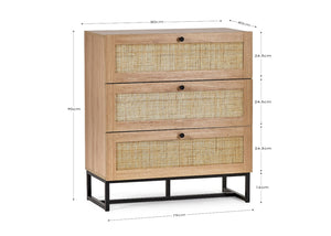 Padstow 3 Drawer Chest