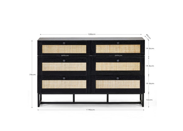 Padstow 6 Drawer Chest