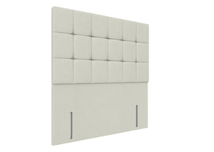 Cube Floor Standing Headboard Finished in Faux Linen Polar