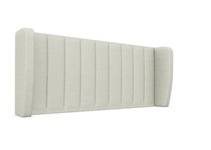 Delemere Strutted Headboard Finished in Faux Linen Polar