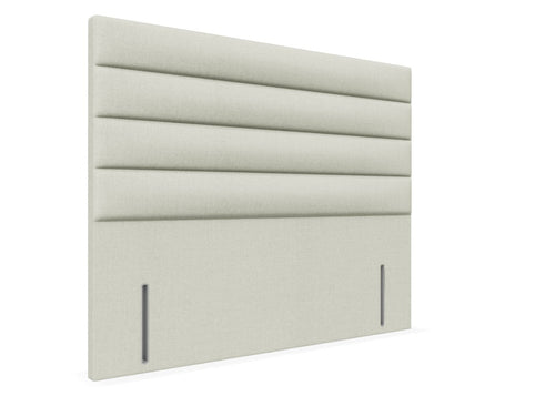 Camellia Floor Standing Headboard Finished in Faux Linen Polar