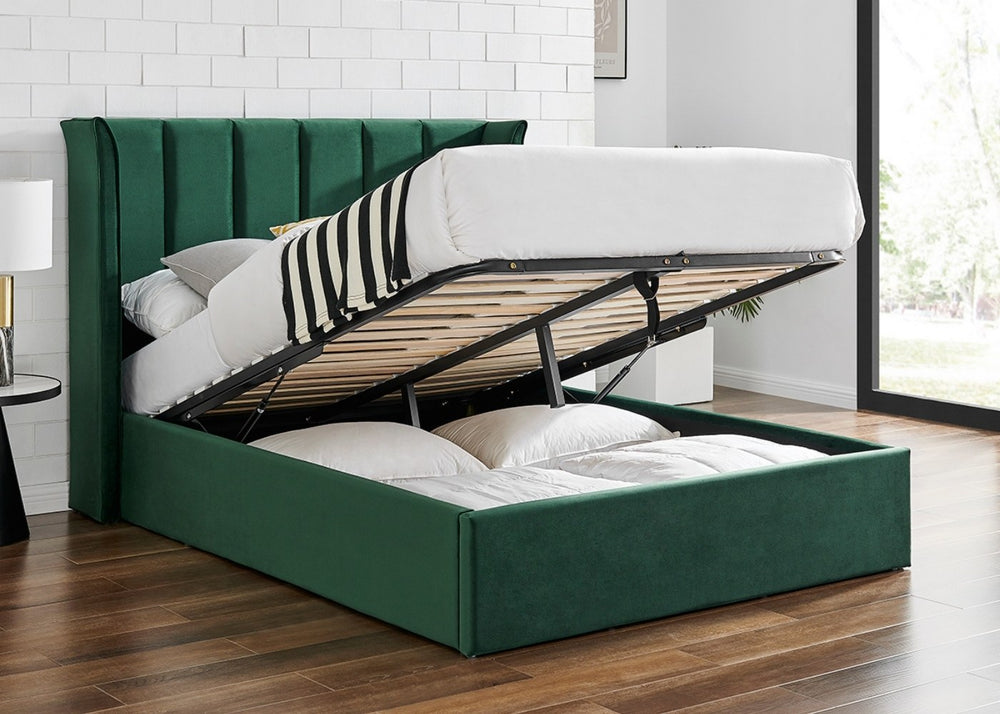 Polaris Fabric Storage Bed