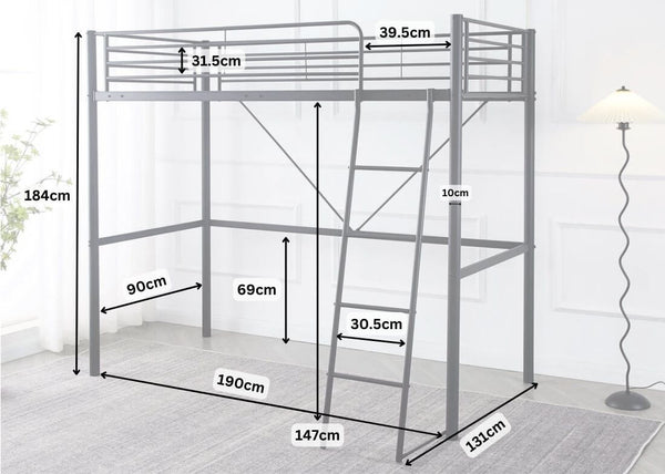 Newton High Sleeper Dimensions