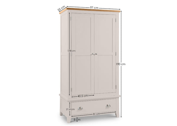 Richmond 2 Door 1 Drawer Wardrobe