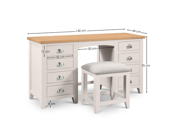 Richmond Twin Pedestal Dressing Table