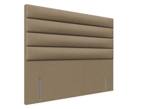 Camellia Floor Standing Headboard Finished in Faux Linen Sand