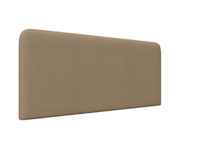 Oberon Strutted Headboard Finished in Faux Linen Sand
