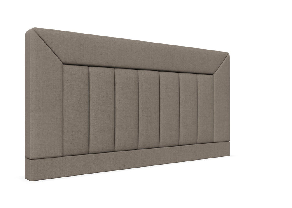 Violet Strutted Headboard Finished in Faux Linen Navy