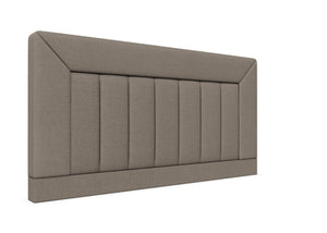 Violet Strutted Headboard Finished in Faux Linen Slate Grey