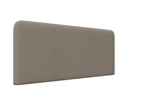 Oberon Strutted Headboard Finished in Faux Linen Slate Grey