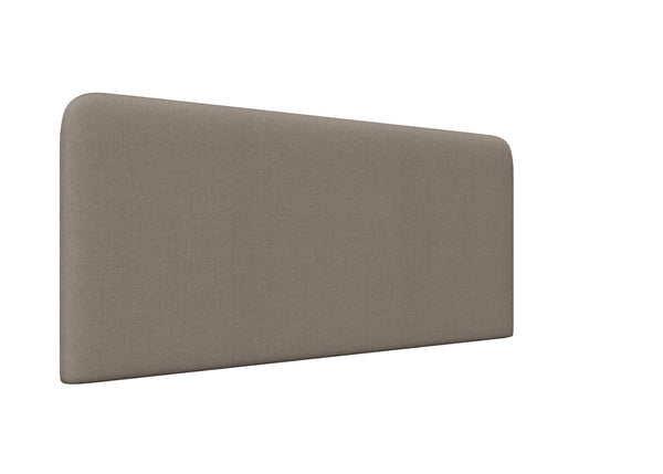 Oberon Strutted Headboard Finished in Faux Linen Slate Grey