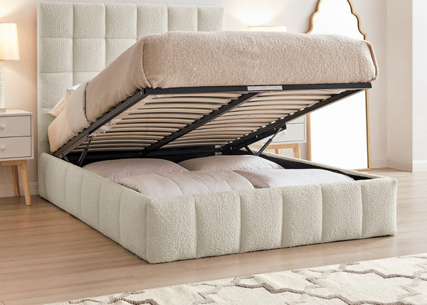 Starla Boucle Ottoman Bed