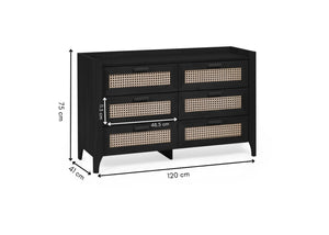 Sydney 6 Drawer Wide Chest