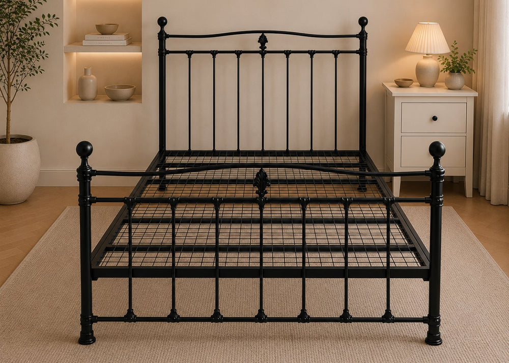 Tunley Metal Bed Frame in Black