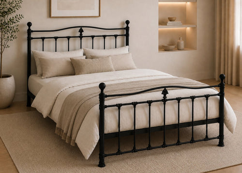 Tunley Metal Bed Frame in Black
