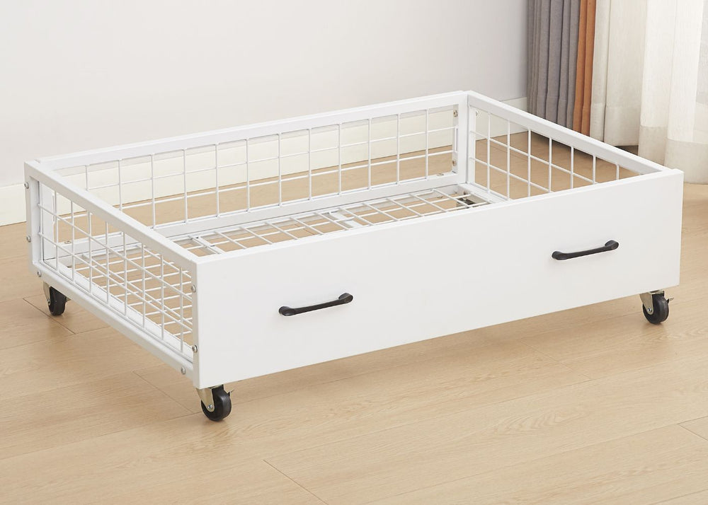 Space-Saving Strong Metal Underbed Storage Drawers in Black