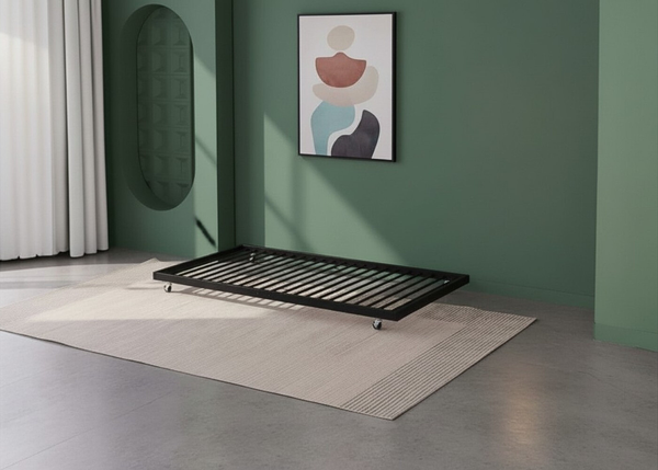 Walford Trundle Bed in Black Finish