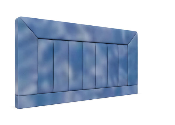Violet Strutted Headboard Finished in Waterproof Blue