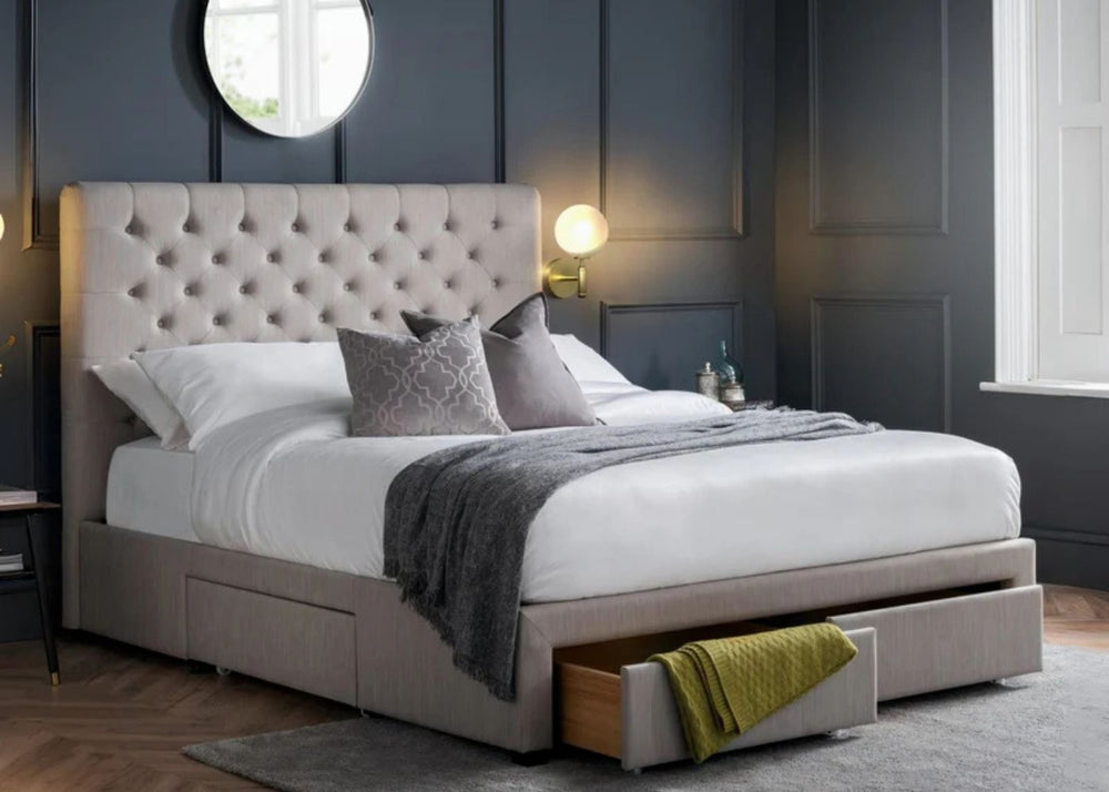 Wilton Deep Button 4 Drawer Bed